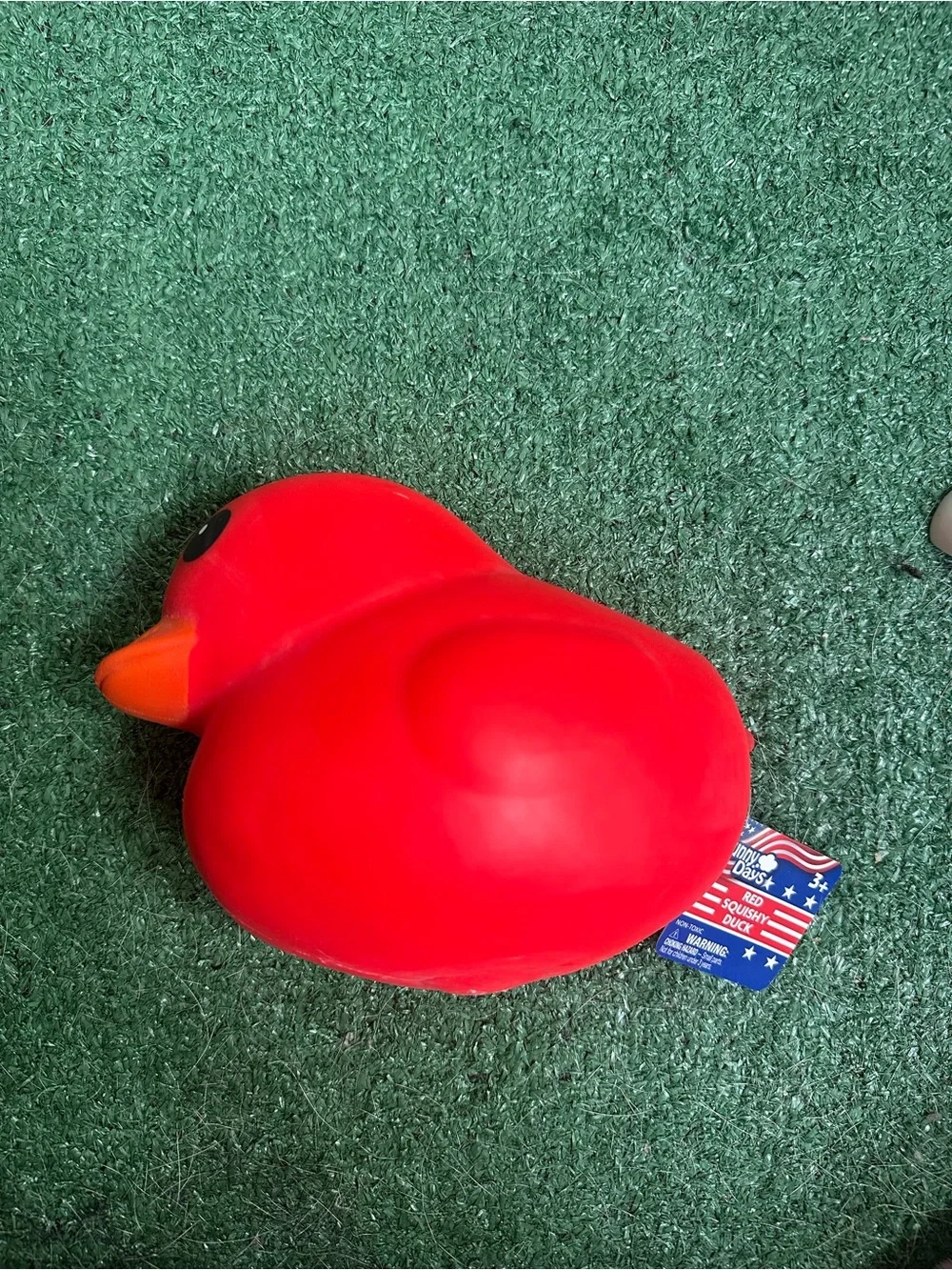 Sunny days squishy red duck